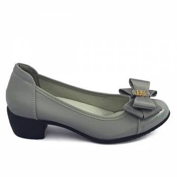BT9011 Comfort Pumps with Bow & Cushion Heel Grip