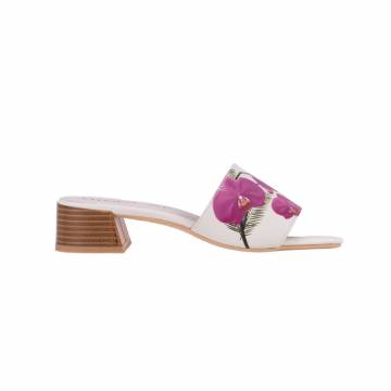 LY8011 Limited Edition Orchid Collection Slip On Low Heel Sandals