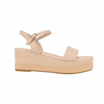 QH8845 Woven Texture Ankle Strap Sandals